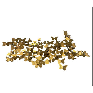 Jamie Young for Neiman Marcus 41-Inch Gilt Iron Butterfly Wall Sculpture